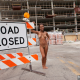 hollie berry, tits, smiling, brunette, exotic, public, road closed wallpaper