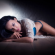 angelina petrova, model, panties, brunette, blue lingerie wallpaper