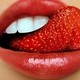 lips, strawberry, red lips, sexy lips, strawberry lips wallpaper