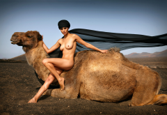 gabriela milagre, outdoors, nude, model, camel, tits wallpaper