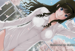 amagami ss, anime girls, morishima haruka, boobs, anime wallpaper