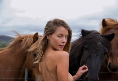 allie leggett, playboy, horse, tanned, sexy, tits wallpaper