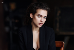 russian, russian model, sensual gaze, brunette, sexy, hot wallpaper