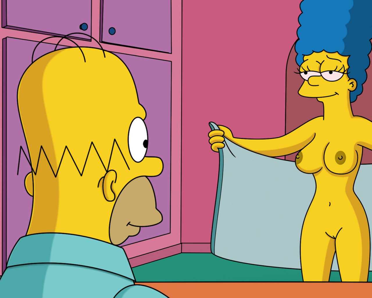 Download 1280x1024 The Simpsons, Homer Simpson, Marge Simpson, nude Porno  Photos, Erotic Wallpapers