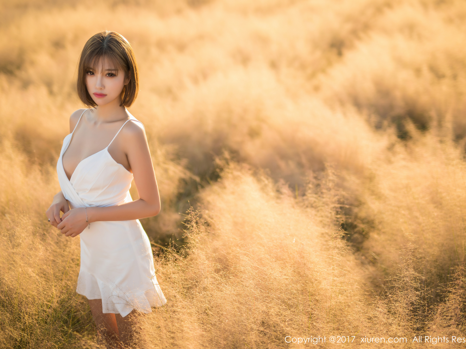 Download 1600x1200 sugar, asian, short hair, field, summer dress, sunlight,  sexy Porno Photos, Erotic Wallpapers