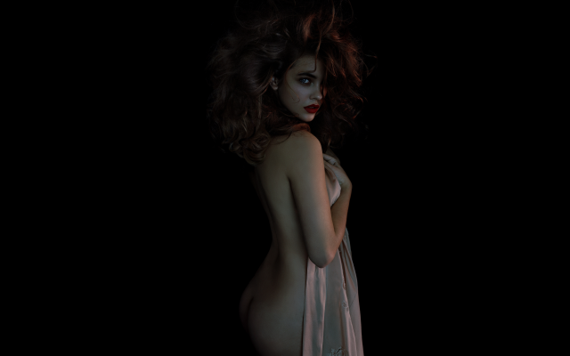 9450x5906 pix. Wallpaper barbara palvin, naked, ass, back, long hair, brunette