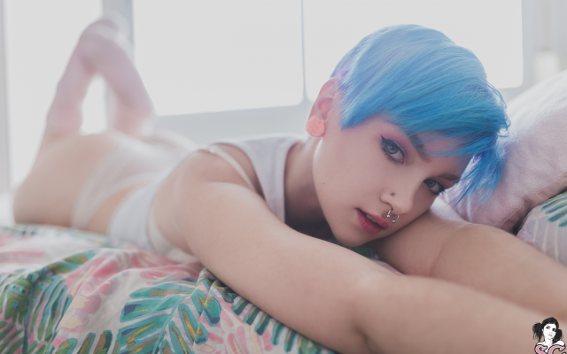 Short Hair Panties - Wallpapers mimo suicide, dyed hair, suicide girls, model, piercing, short  hair, panties
