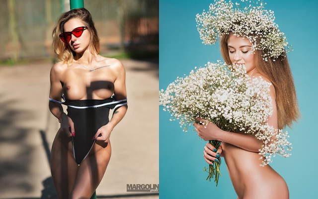 2560x1600 pix. Wallpaper collage, flowers, boobs, tits, sexy, sunglasses