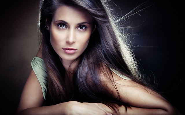 4500x2999 pix. Wallpaper brunette, eye, hair