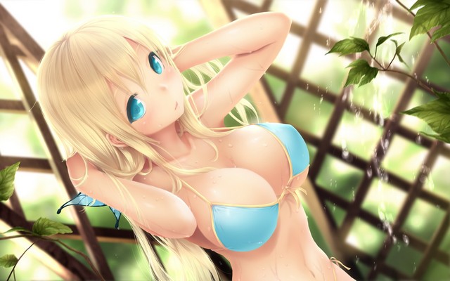 2560x1600 pix. Wallpaper blonde, boobs, sexy, hentai, walpaper anime, ecchi