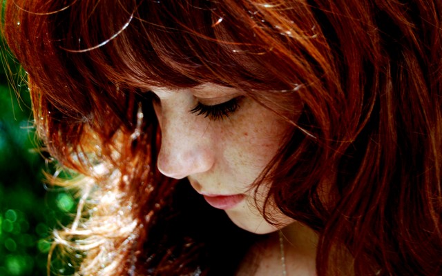 3872x2592 pix. Wallpaper girl, face, redhead