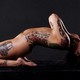 brunette, tattoo, beauty, nude, art, ekspozicya wallpaper