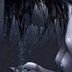 boobs, water, wet, models, nipples, anime girls, artwork, sad, monochrome wallpaper