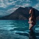sea, mountains, clouds, in water, clouds, mary senn, turkey wallpaper