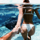 alexis ren, bikini, ass, wet, underwater, fish, non nude wallpaper