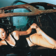 lucy liu, actress, model, wet, non nude, asian, rusty car wallpaper