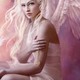 angel, wings, goluby, medalyon wallpaper