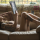 selina christoforou, couch, book, model, tattoo wallpaper