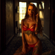 miro hofmann, model, lingerie, red lingerie, tattoo, sexy wallpaper