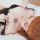 neovampira suicide, suicide girls, in bed, redhead, black lingerie, tattoo wallpaper