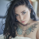 voly suicide, suicide girls, tattoo, supergirl, black hair wallpaper