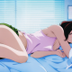 love live, nishikino maki, in bed, legs, anime wallpaper