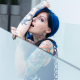 riae suicide, piercing, suicide girls, tattoo, blue hair wallpaper
