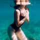 underwater, swimsuit, sexy, wet wallpaper