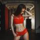 model, lingerie, red lingerie, red clothing, belly, ribs, sexy wallpaper