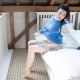 emmalou suicide, suicide girls, in bed, model, tattoo, legs wallpaper