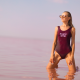 model, sunglasses, one-piece swimsuit, kneeling, wet hair, wet, lagoon, water, salt lake wallpaper