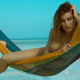 gabriela giovanardi, naked, tanned, playboy, sea, beach, tits, boobs, hammock wallpaper