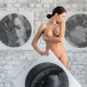 naked, tits, nipples, tanned, brunette, valius wallpaper