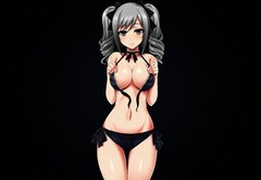 boobs, lingerie, women, anime, anime girls, kanzaki ranko wallpaper