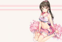anmi, cheerleader, waifu2x, anime, sexy wallpaper