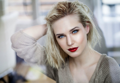 kate beckinsale, blonde, face, blue eyes, red lipstick, actress wallpaper